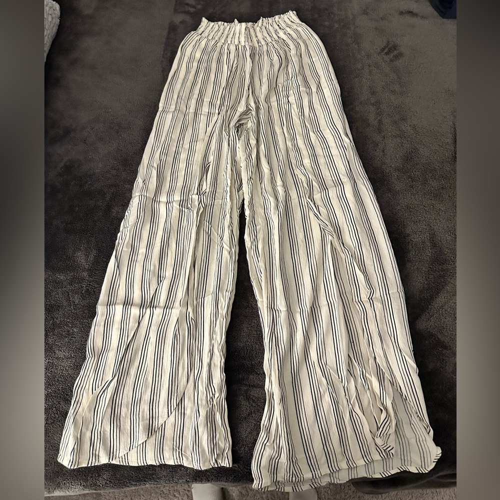 BillaBong Baggy Striped Flare Pants